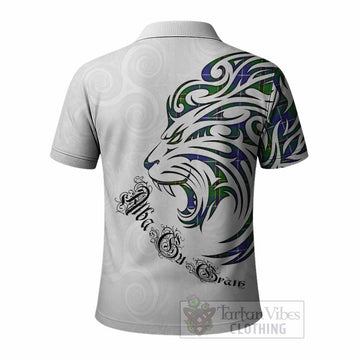 Turnbull Tartan Lion Roar Polo Shirt Alba Gu Brath with Celtic Motifs