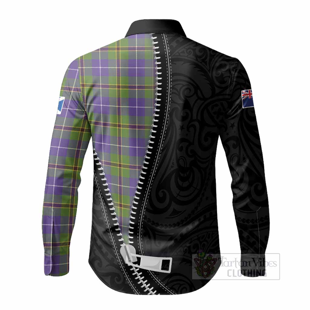 Turnbull Tartan Long Sleeve Button Shirts New Zealand Pattern Unique Zipper Stylized
