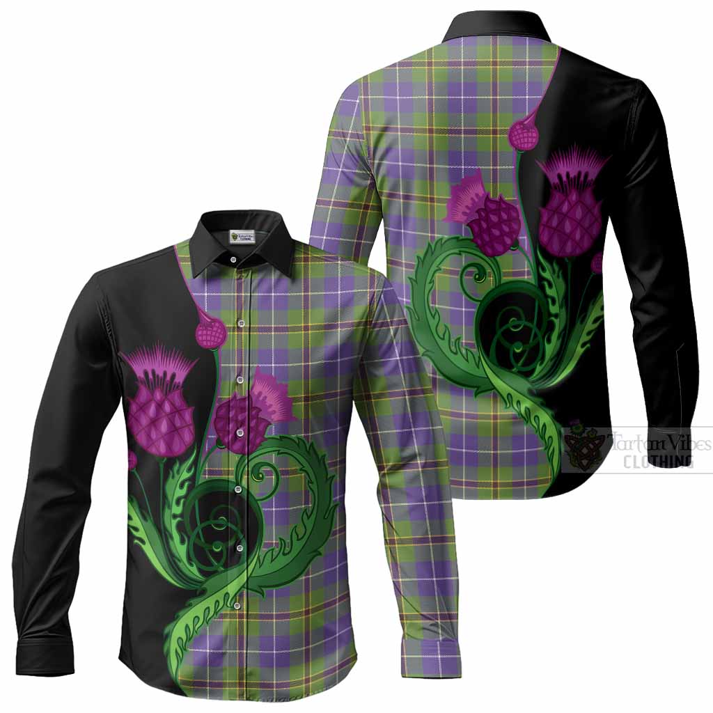 Turnbull Tartan Long Sleeve Button Shirts Traditional Scottish Thistle