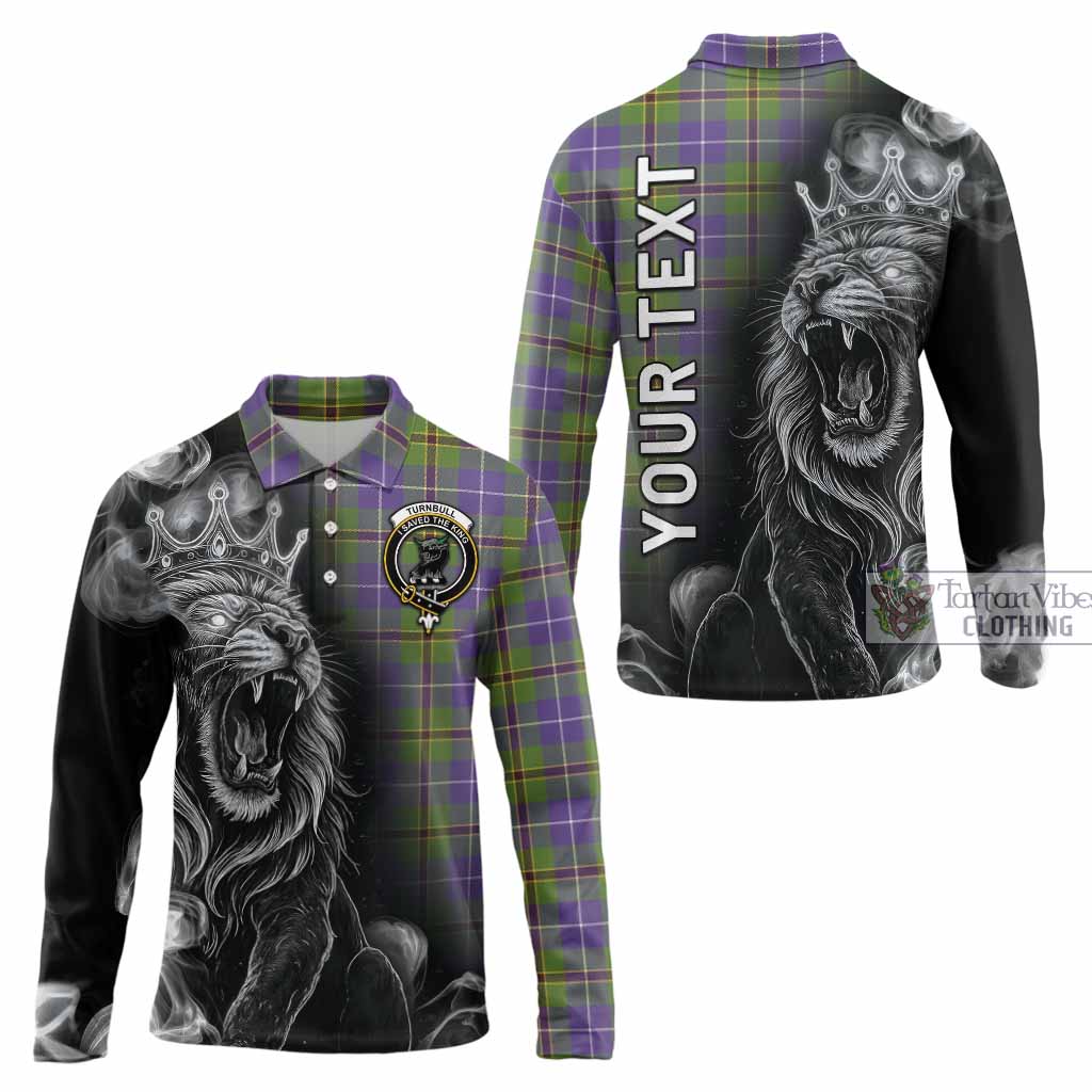 Turnbull Tartan Long Sleeve Polo Shirt Roaring Lion Heritage