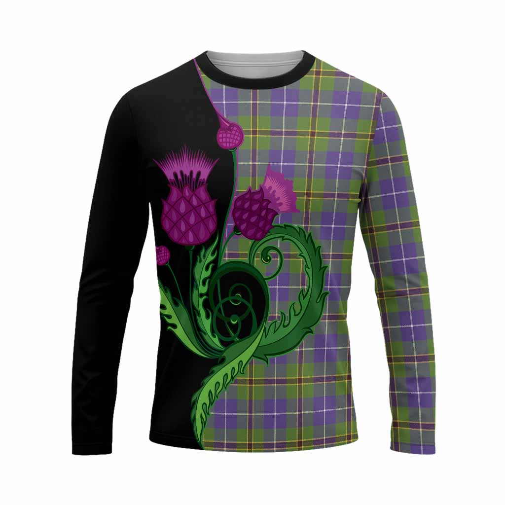 Turnbull Tartan Long Sleeve T-Shirt Traditional Scottish Thistle