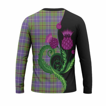 Turnbull Tartan Long Sleeve T-Shirt Traditional Scottish Thistle