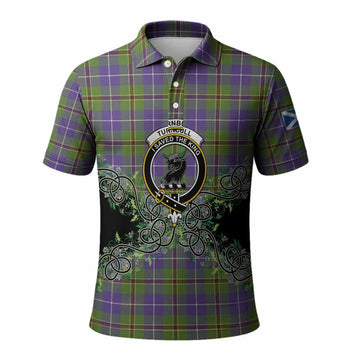Turnbull Tartan Polo Shirt Thistle Scottish Spirit