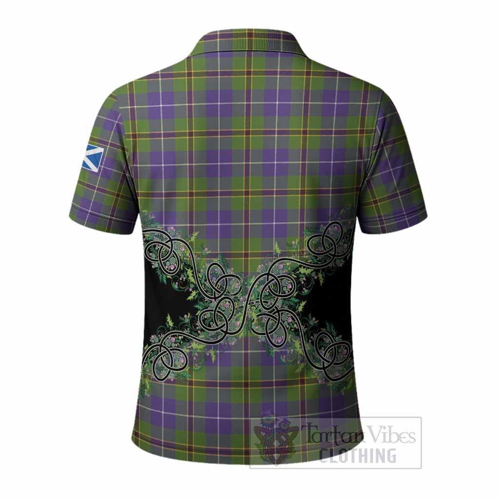 Turnbull Tartan Polo Shirt Thistle Scottish Spirit