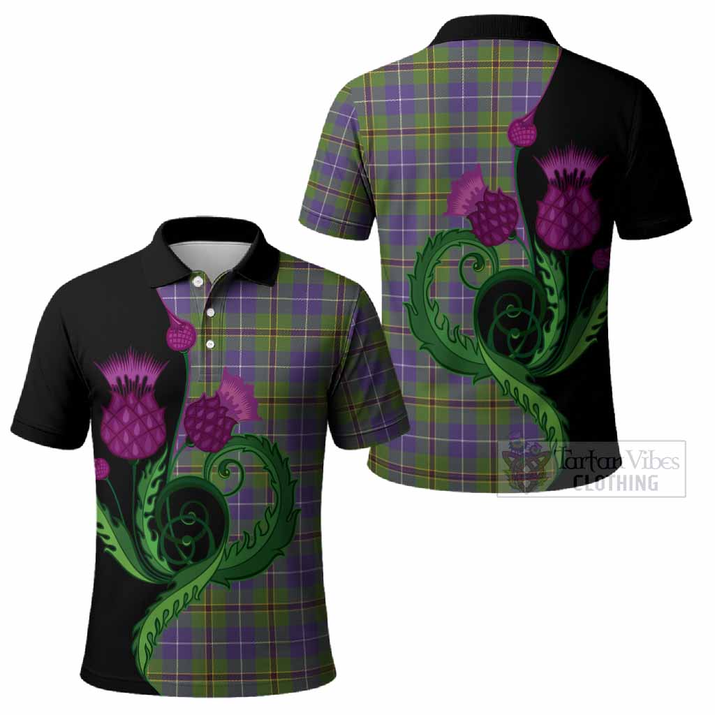 Turnbull Tartan Polo Shirt Traditional Scottish Thistle