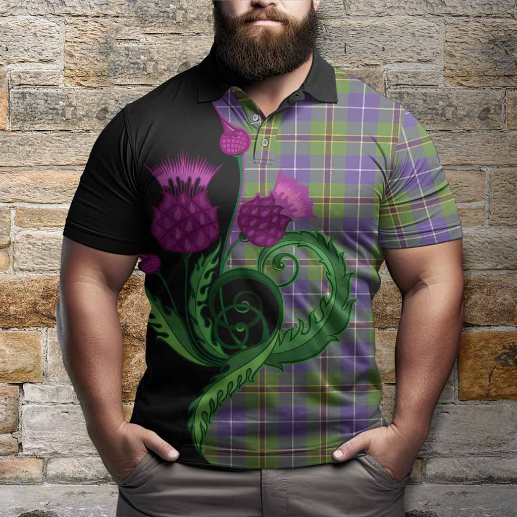 Turnbull Tartan Polo Shirt Traditional Scottish Thistle