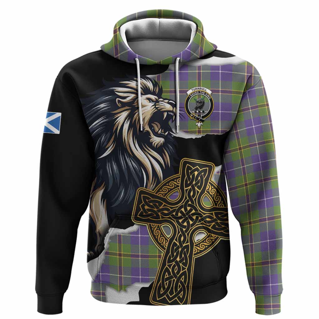 Turnbull Tartan Scottish Hoodie Lion Celtic Heritage
