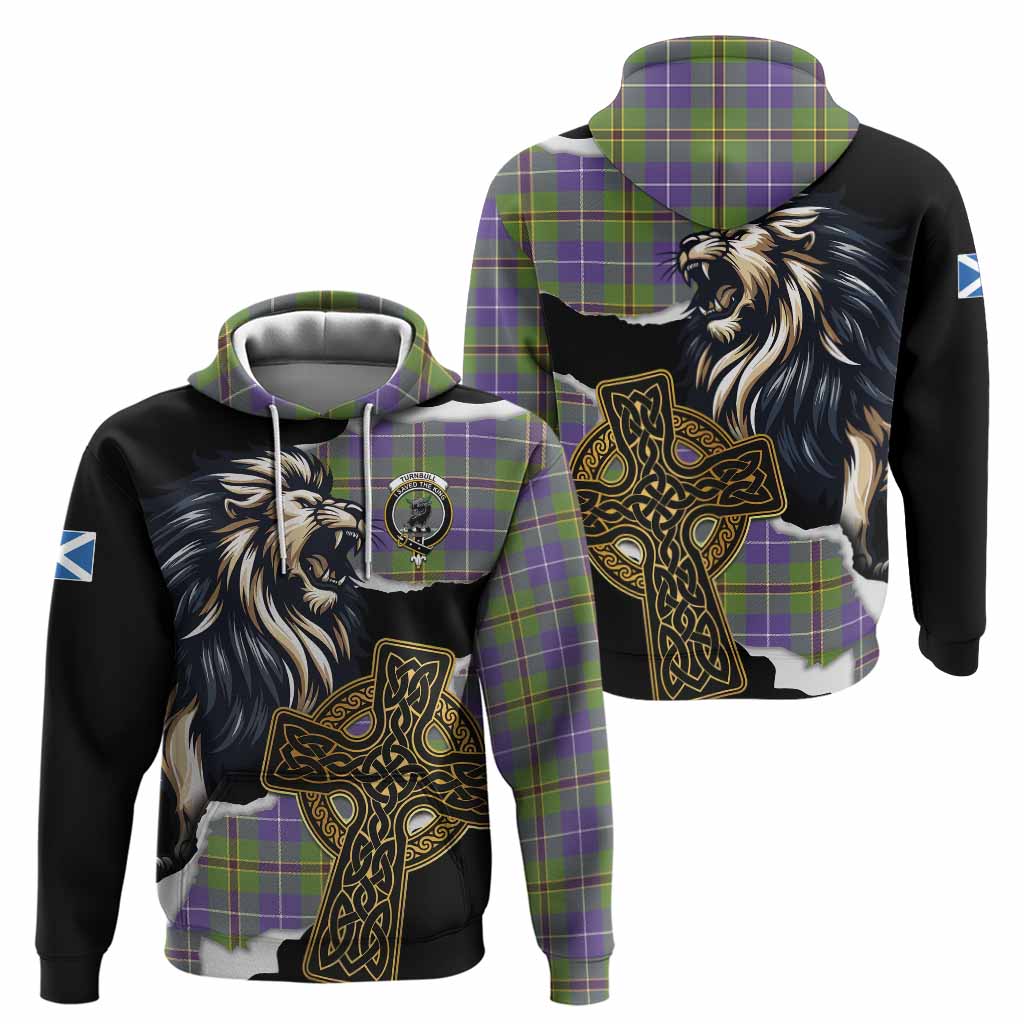 Turnbull Tartan Scottish Hoodie Lion Celtic Heritage
