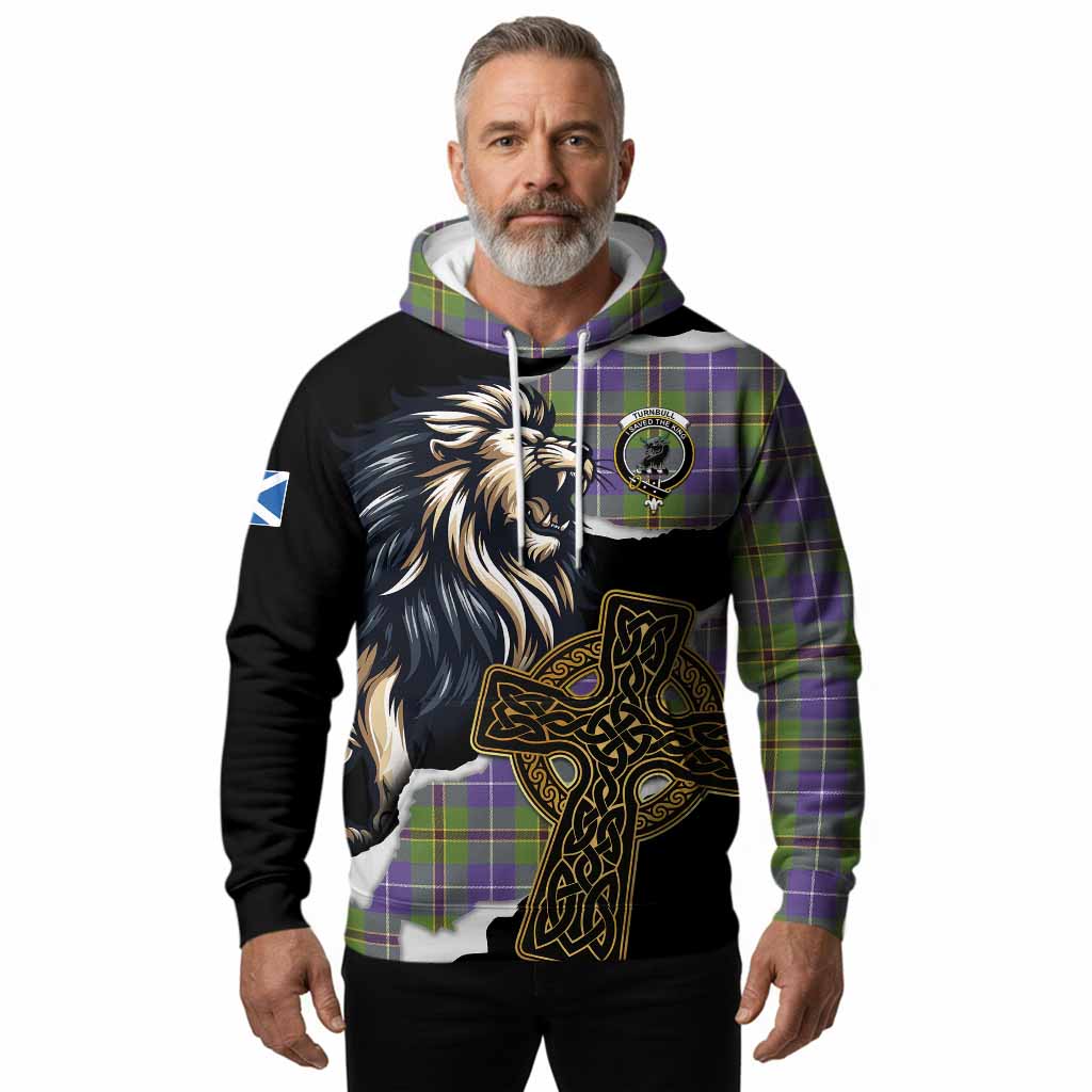 Turnbull Tartan Scottish Hoodie Lion Celtic Heritage