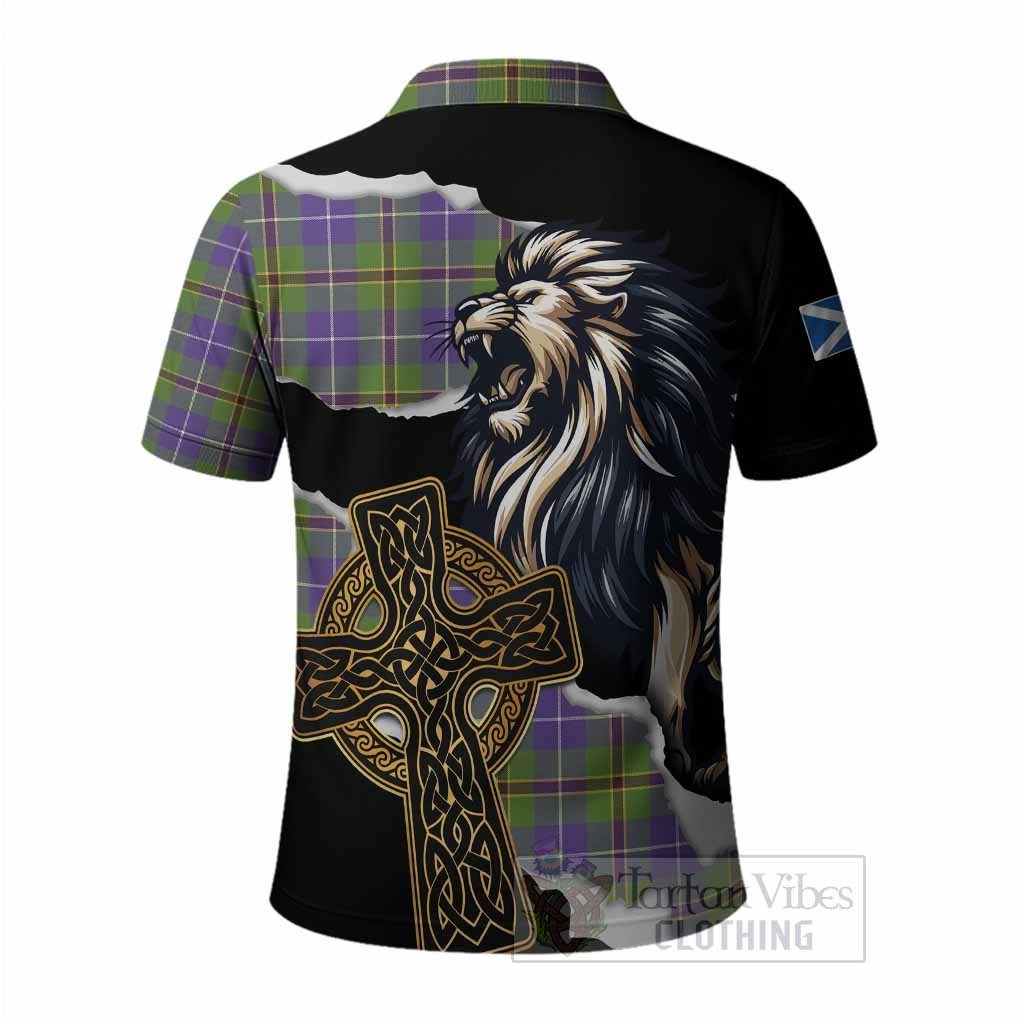 Turnbull Tartan Scottish Polo Shirt Lion Celtic Heritage