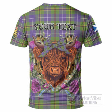 Turnbull Tartan T-Shirt Scottish Thistle Heilan Coo