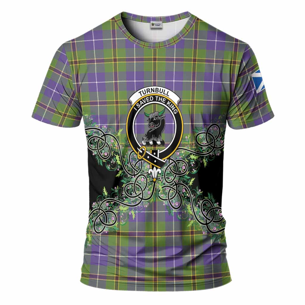 Turnbull Tartan T-Shirt Thistle Scottish Spirit