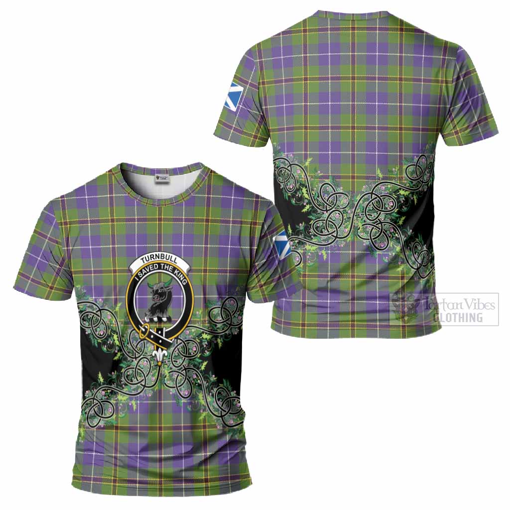 Turnbull Tartan T-Shirt Thistle Scottish Spirit