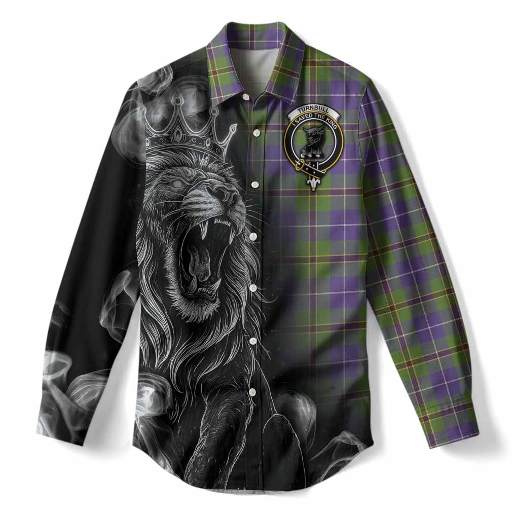 Turnbull Tartan Women Casual Shirt Roaring Lion Heritage