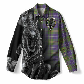 Turnbull Tartan Women Casual Shirt Roaring Lion Heritage