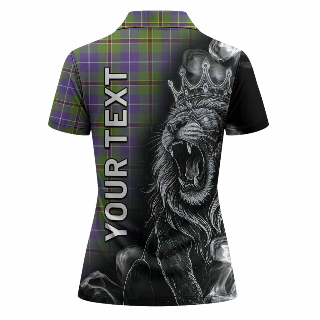 Turnbull Tartan Women Polo Shirt Roaring Lion Heritage