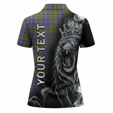 Turnbull Tartan Women Polo Shirt Roaring Lion Heritage