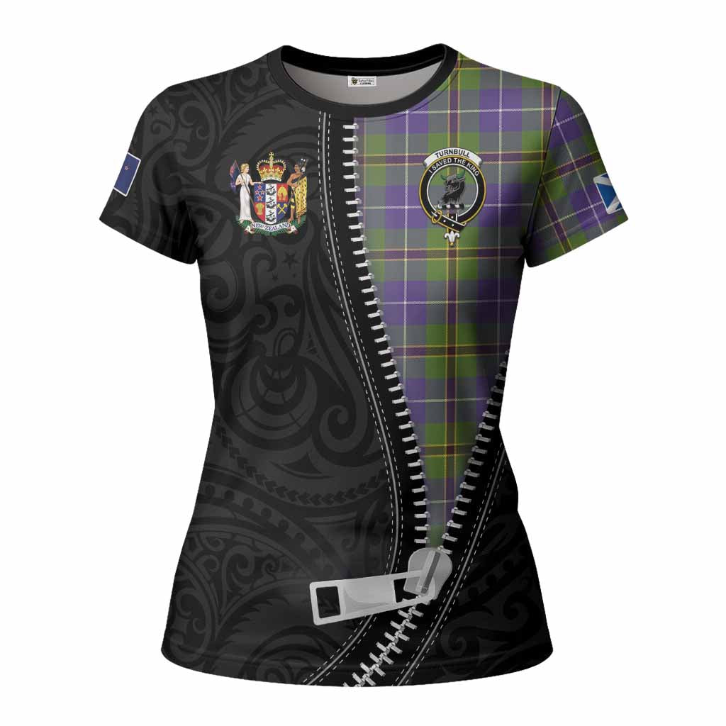 Turnbull Tartan Women T shirt New Zealand Pattern Unique Zipper Stylized