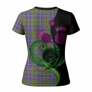 Turnbull Tartan Women T shirt Traditional Scottish Thistle