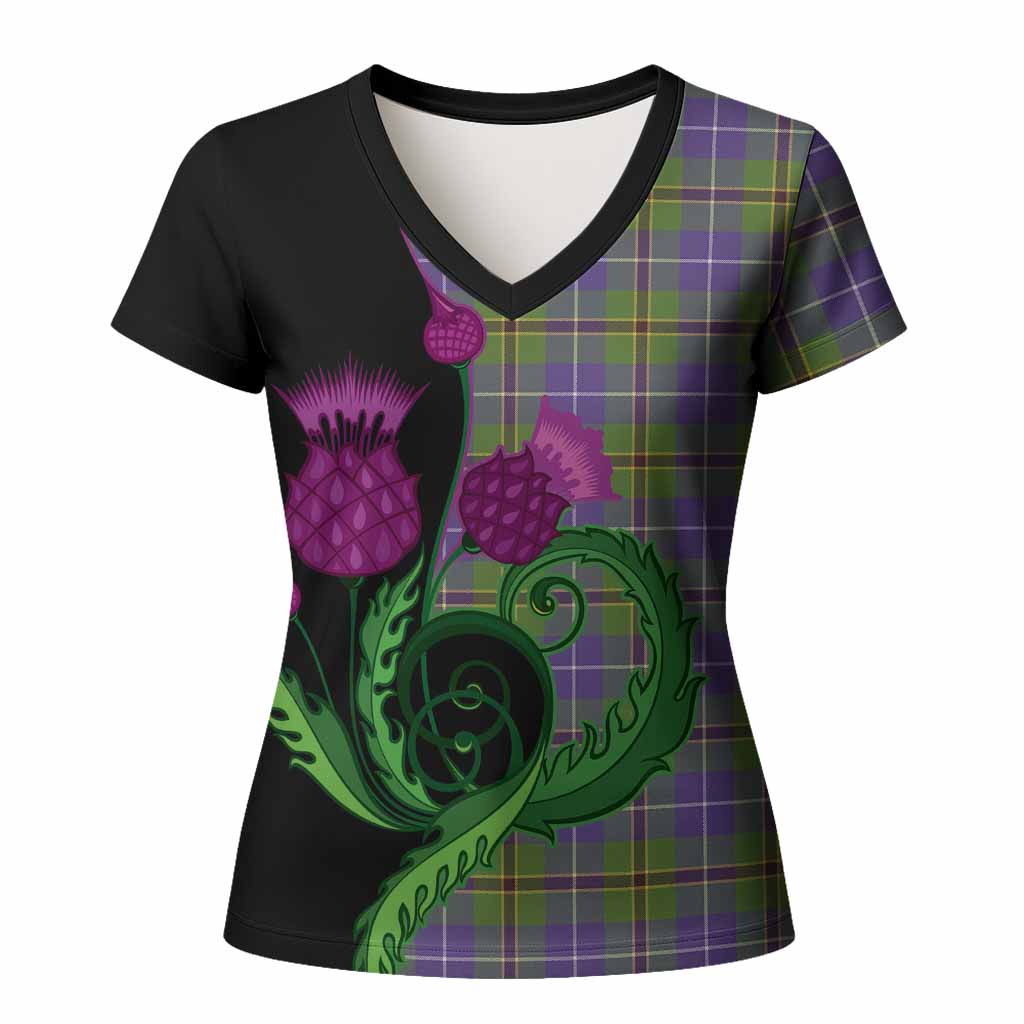 Turnbull Tartan Women T shirt Traditional Scottish Thistle
