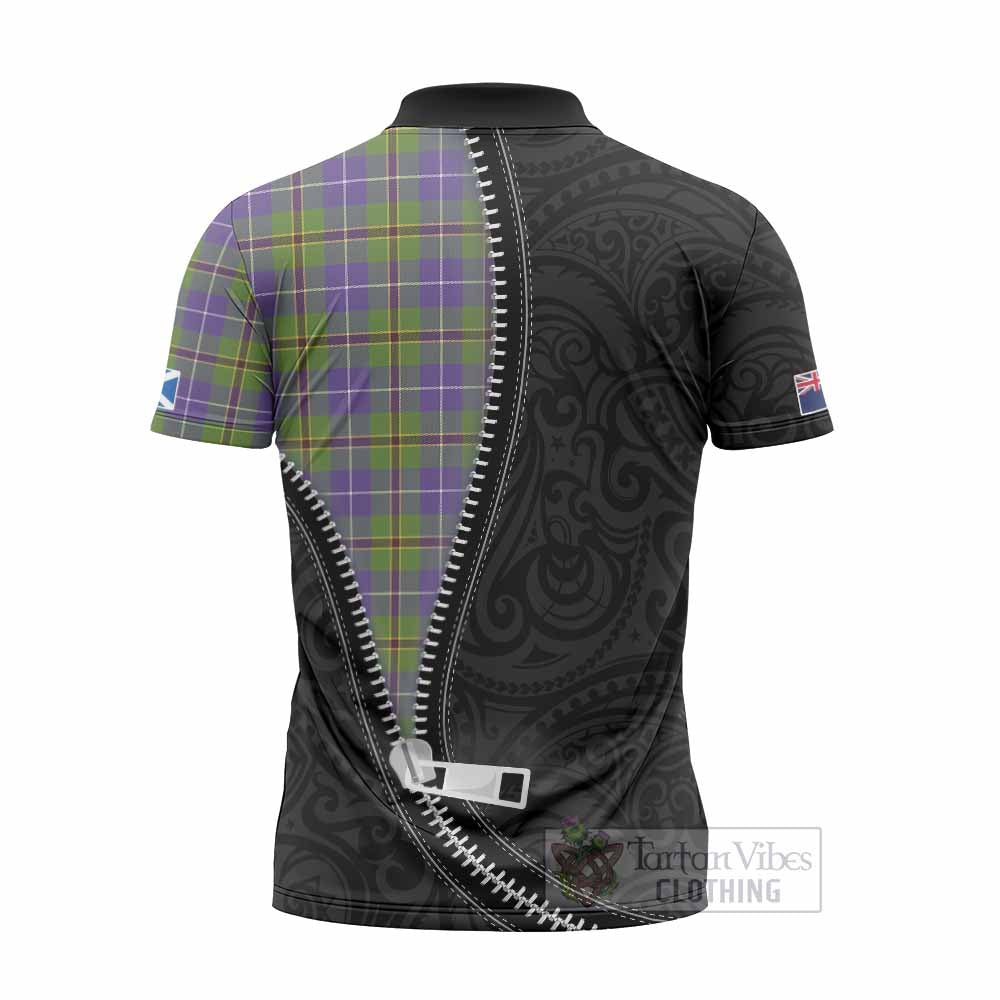 Turnbull Tartan Zipper Polo Shirt New Zealand Pattern Unique Zipper Stylized