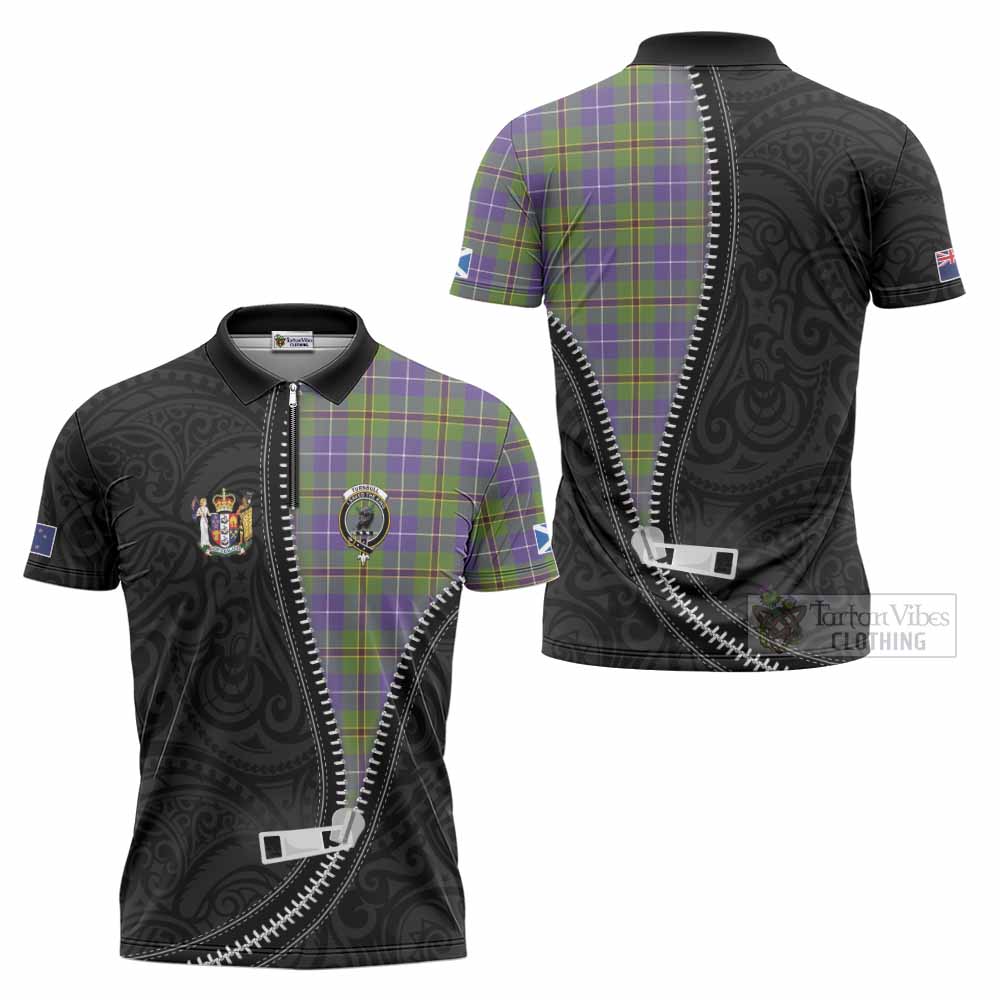 Turnbull Tartan Zipper Polo Shirt New Zealand Pattern Unique Zipper Stylized