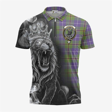 Turnbull Tartan Zipper Polo Shirt Roaring Lion Heritage