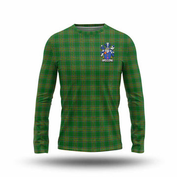 Turnly Irish Clan Tartan Long Sleeve T-Shirt with Coat of Arms Unisex - Tartan Vibes Clothing