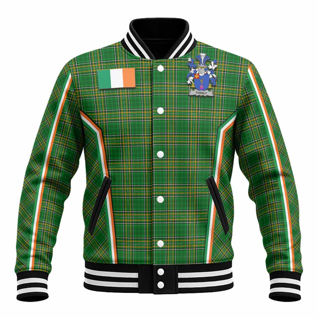 Turnly Irish Clan Coat of Arm Tartan Baseball Jacket Flag Style