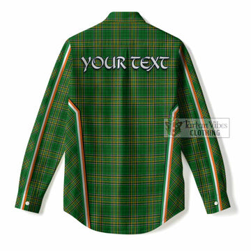 Turnly Irish Clan Coat of Arm Tartan Women Casual Shirt Flag Style