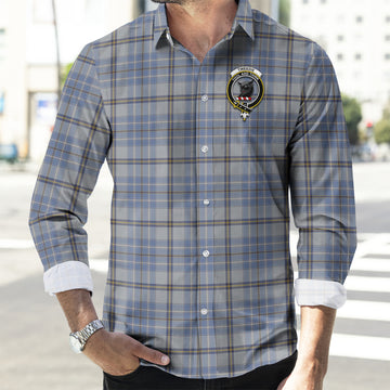 Tweedie Tartan Long Sleeve Button Up Shirt with Family Crest