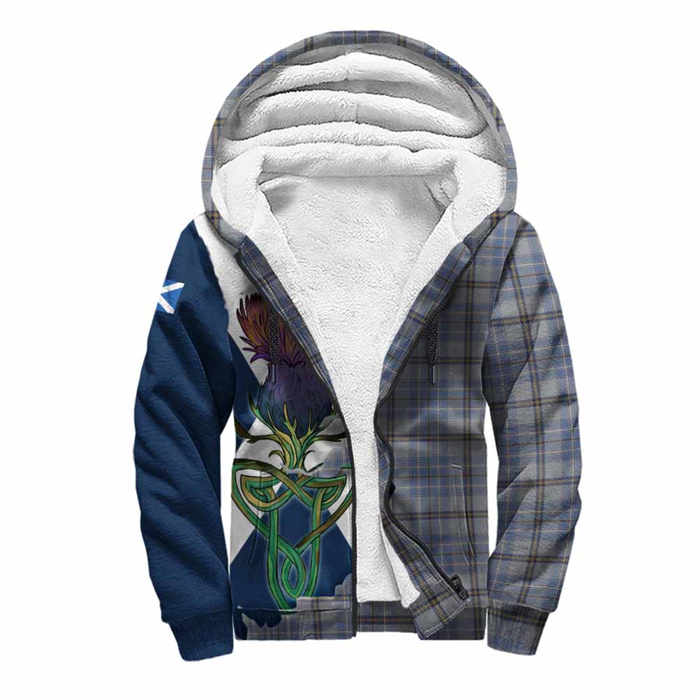 Tartan Vibes Clothing Tweedie Tartan Family Crest Sherpa Hoodie Scottish Thistle Celtic Inspired