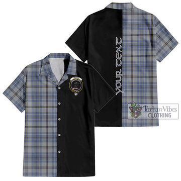 Tweedie Tartan Hawaiian Shirt with Family Crest and Half Of Me Style