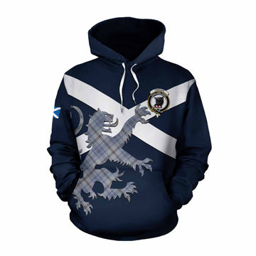 Tweedie Tartan Lion Rampant Cotton Hoodie Proudly Display Your Heritage with Alba Gu Brath and Clan Name