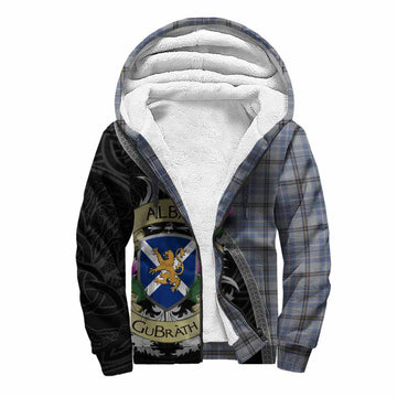 Tweedie Tartan Family Crest Sherpa Hoodie Lion Rampant Royal Thistle Shield Celtic Inspired