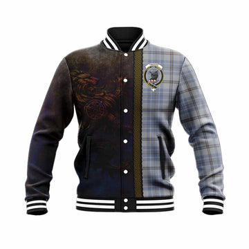 Tweedie Tartan Family Crest Baseball Jacket Alba Gu Brath Be Brave Lion Ancient Style