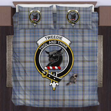 Tweedie Tartan Bedding Set with Family Crest