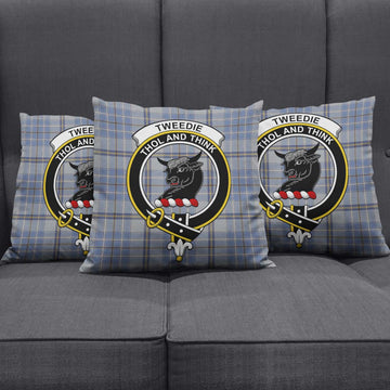 Tweedie Tartan Pillow Cover with Family Crest