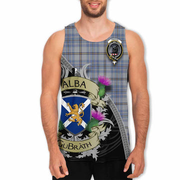Tweedie Tartan Family Crest Men's Tank Top Lion Rampant Royal Thistle Shield Celtic Inspired