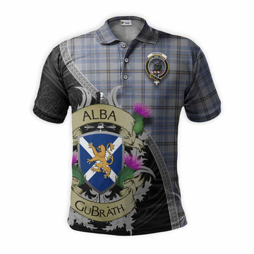 Tweedie Tartan Family Crest Polo Shirt Lion Rampant Royal Thistle Shield Celtic Inspired