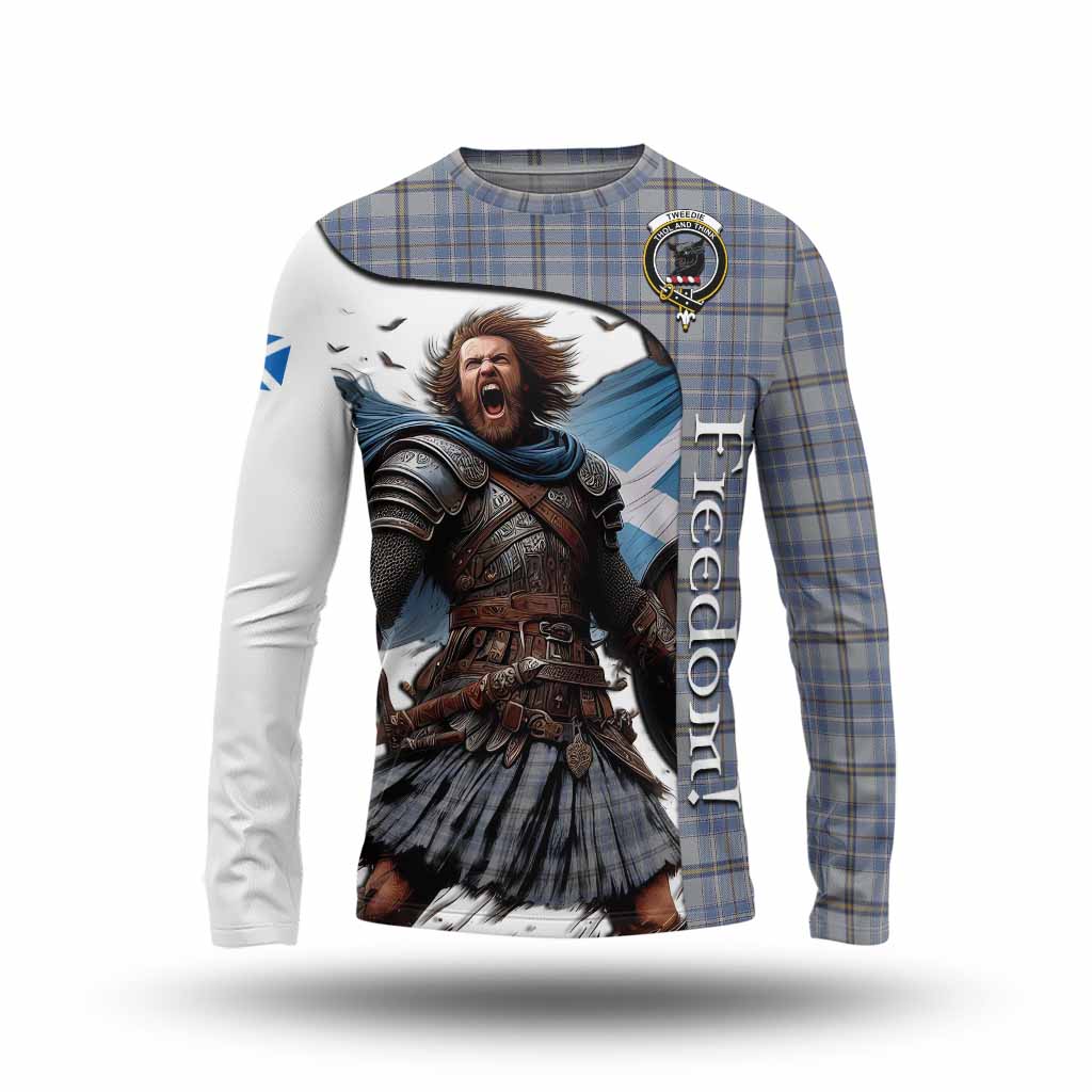 Tartan Vibes Clothing Tweedie Crest Tartan Long Sleeve T-Shirt Inspired by the Freedom of Scottish Warrior