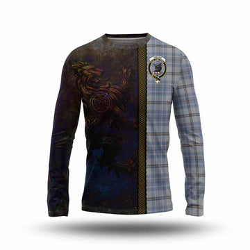 Tartan Vibes Clothing Tweedie Tartan Family Crest Long Sleeve T-Shirt Alba Gu Brath Be Brave Lion Ancient Style