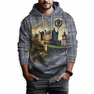 Tartan Vibes Clothing Tweedie Tartan Family Crest Hoodie with Scottish Ancient Castle Style