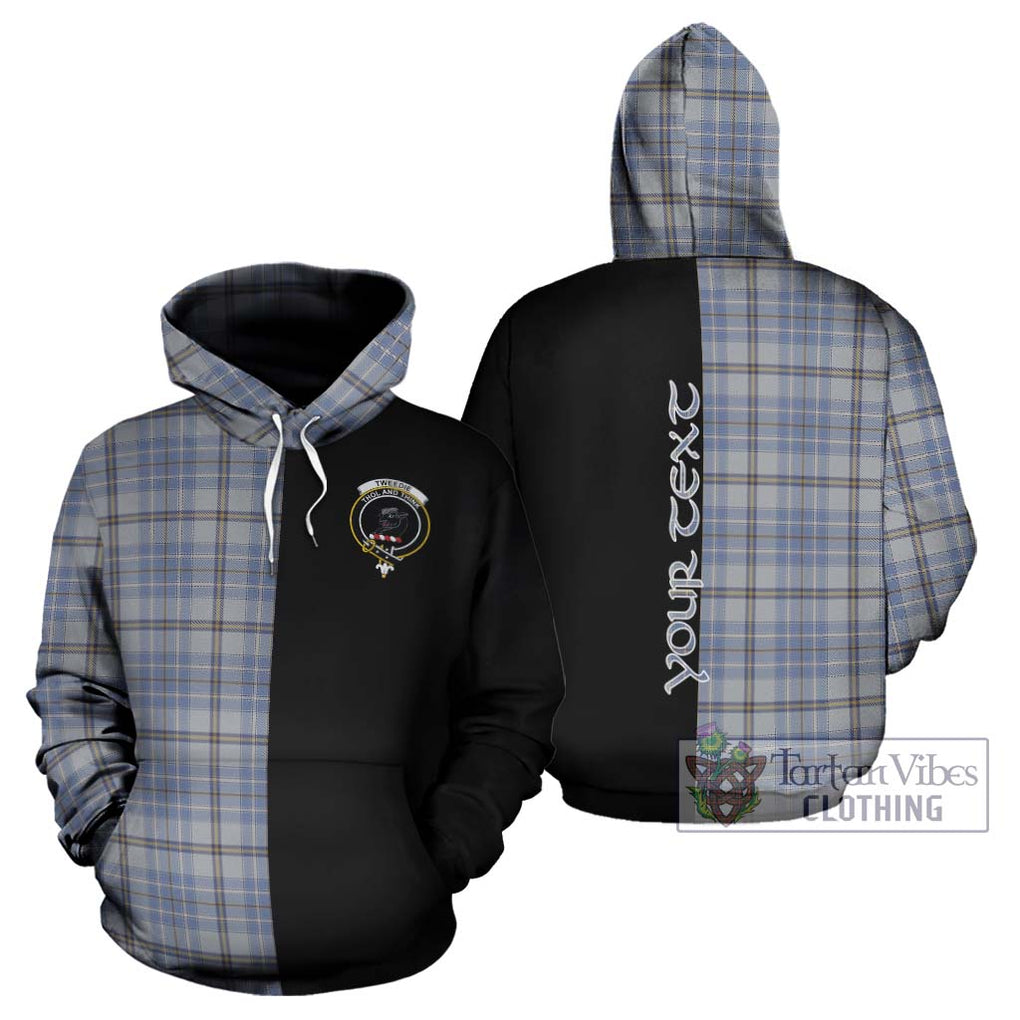 Tweedie Tartan Hoodie with Family Crest and Half Of Me Style Zip Hoodie - Tartanvibesclothing Shop