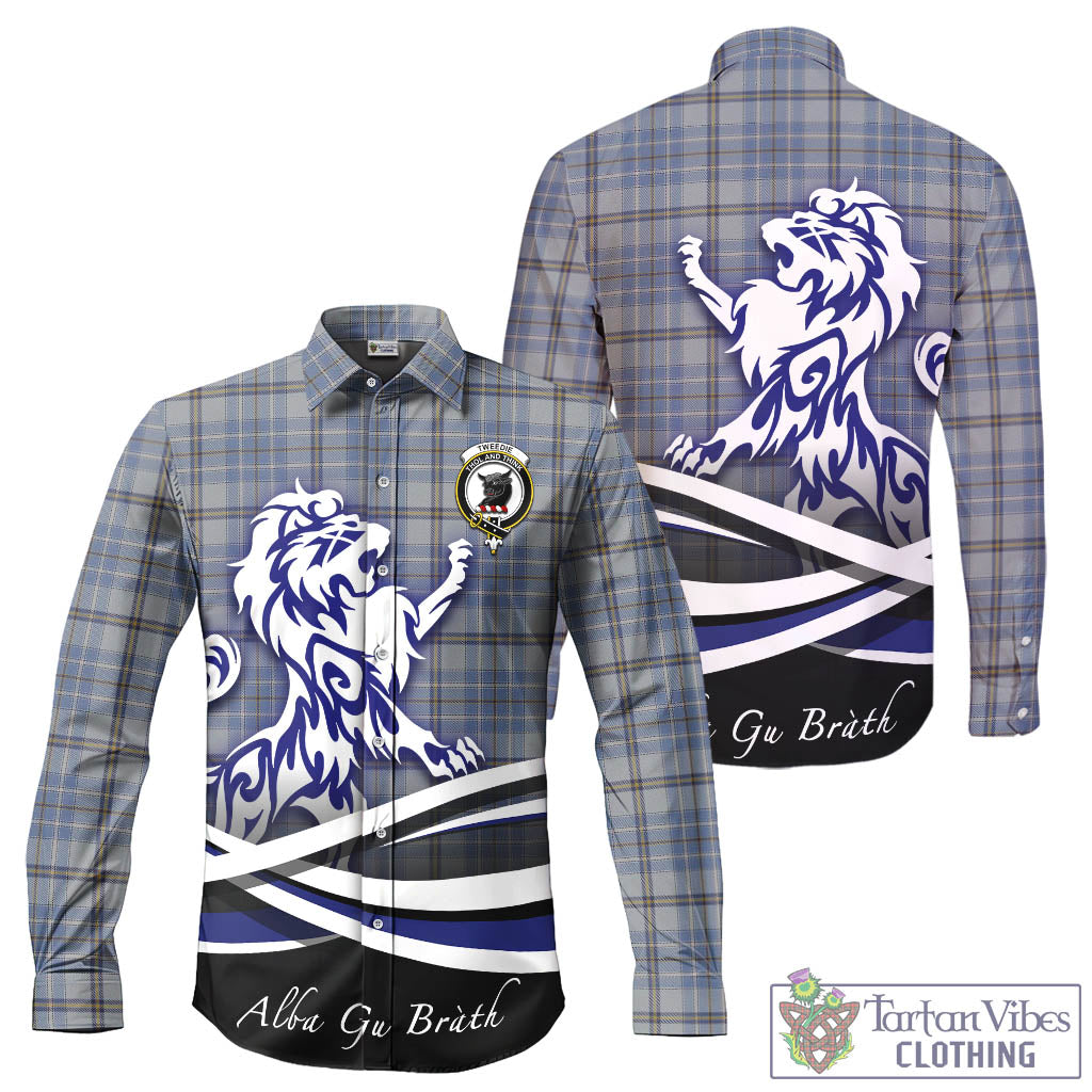 tweedie-tartan-long-sleeve-button-up-shirt-with-alba-gu-brath-regal-lion-emblem