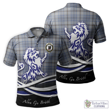 Tweedie Tartan Polo Shirt with Alba Gu Brath Regal Lion Emblem