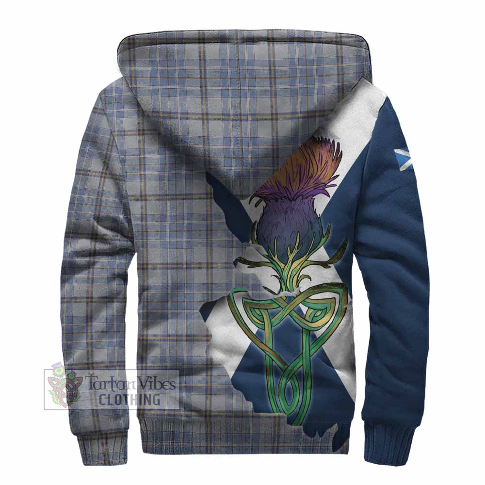 Tartan Vibes Clothing Tweedie Tartan Family Crest Sherpa Hoodie Scottish Thistle Celtic Inspired