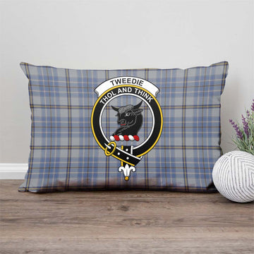 Tweedie Tartan Pillow Cover with Family Crest