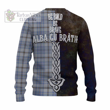 Tartan Vibes Clothing Tweedie Tartan Family Crest Knitted Sweater Alba Gu Brath Be Brave Lion Ancient Style
