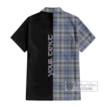 Tweedie Tartan Hawaiian Shirt with Family Crest and Half Of Me Style